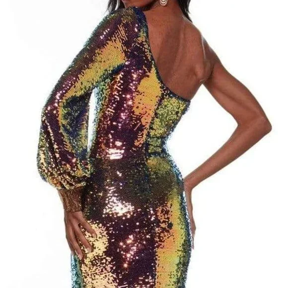 Alyce Paris 61207 Prom Dress Green Size 2 - Picture 5 of 8